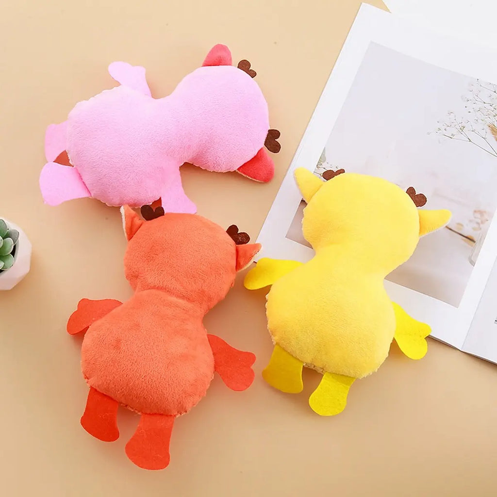 Cartoon plush deer chew toy for cats and dogs_CWMM5485