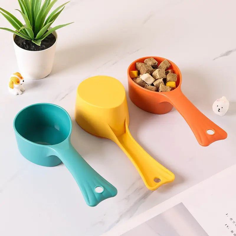 Fish Tail Pet Food Scoop Dog Cat Feeding Spoon_CWMM5110