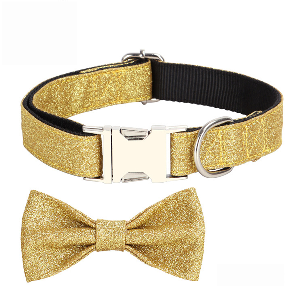 Holiday Dog Collar – Cute Bow Tie Design_CWMM7586