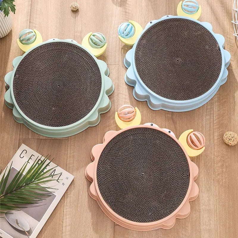 Crab-Shaped Cat Scratcher, Replaceable Cardboard_CWMM5148