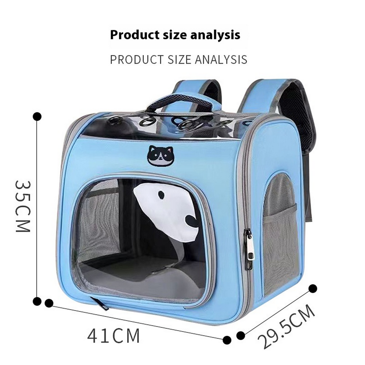 PawChic Solid Color Pet Backpack_CWMM6858