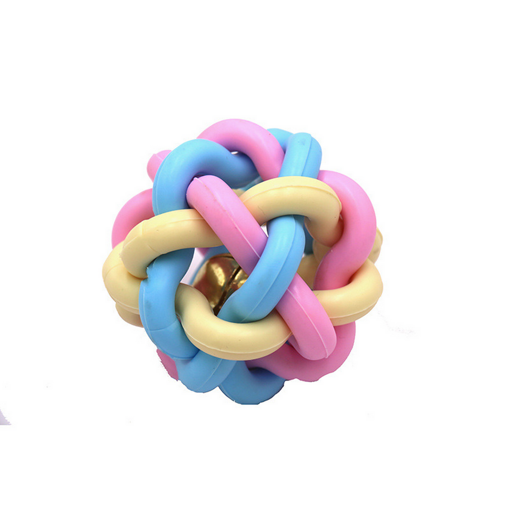 Durable Colorful Bell Ball - Dog & Cat Chew Toy_CWMM7197