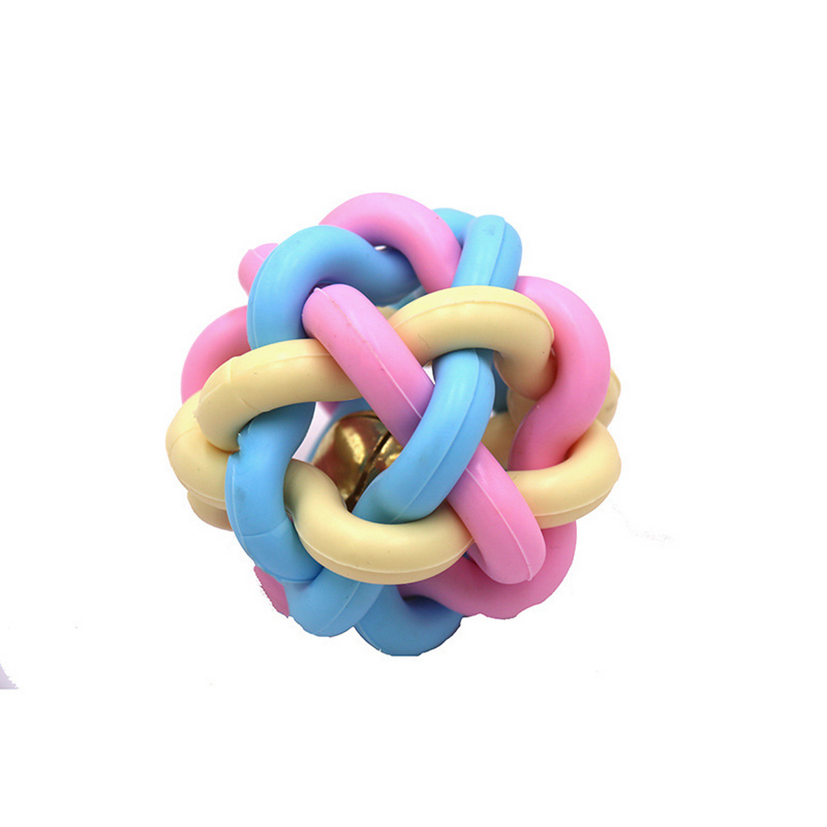 Durable Colorful Bell Ball - Dog & Cat Chew Toy_CWMM7197