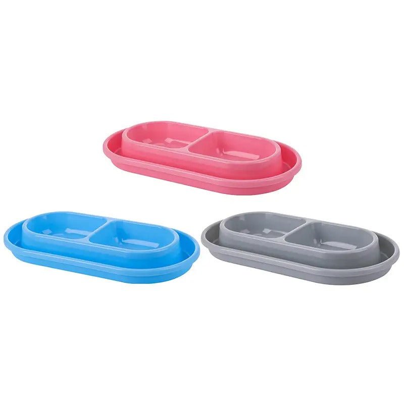 Double Pet Bowl, Large Dog Cat Water Food Bowl_CWMM5127