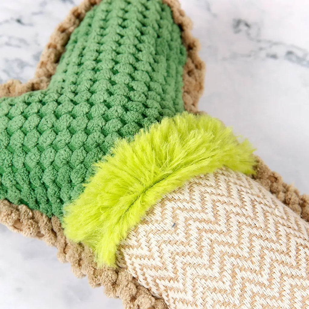 Corn Plush Bone Toy, Squeaky Chew Toy for Pets_CWMM5499