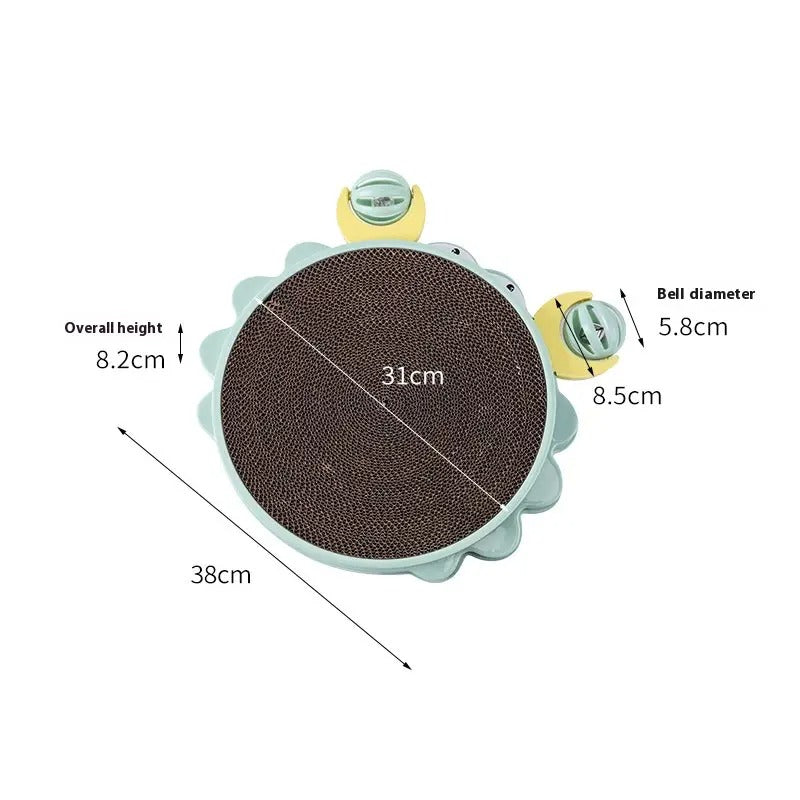 Crab-Shaped Cat Scratcher, Replaceable Cardboard_CWMM5148