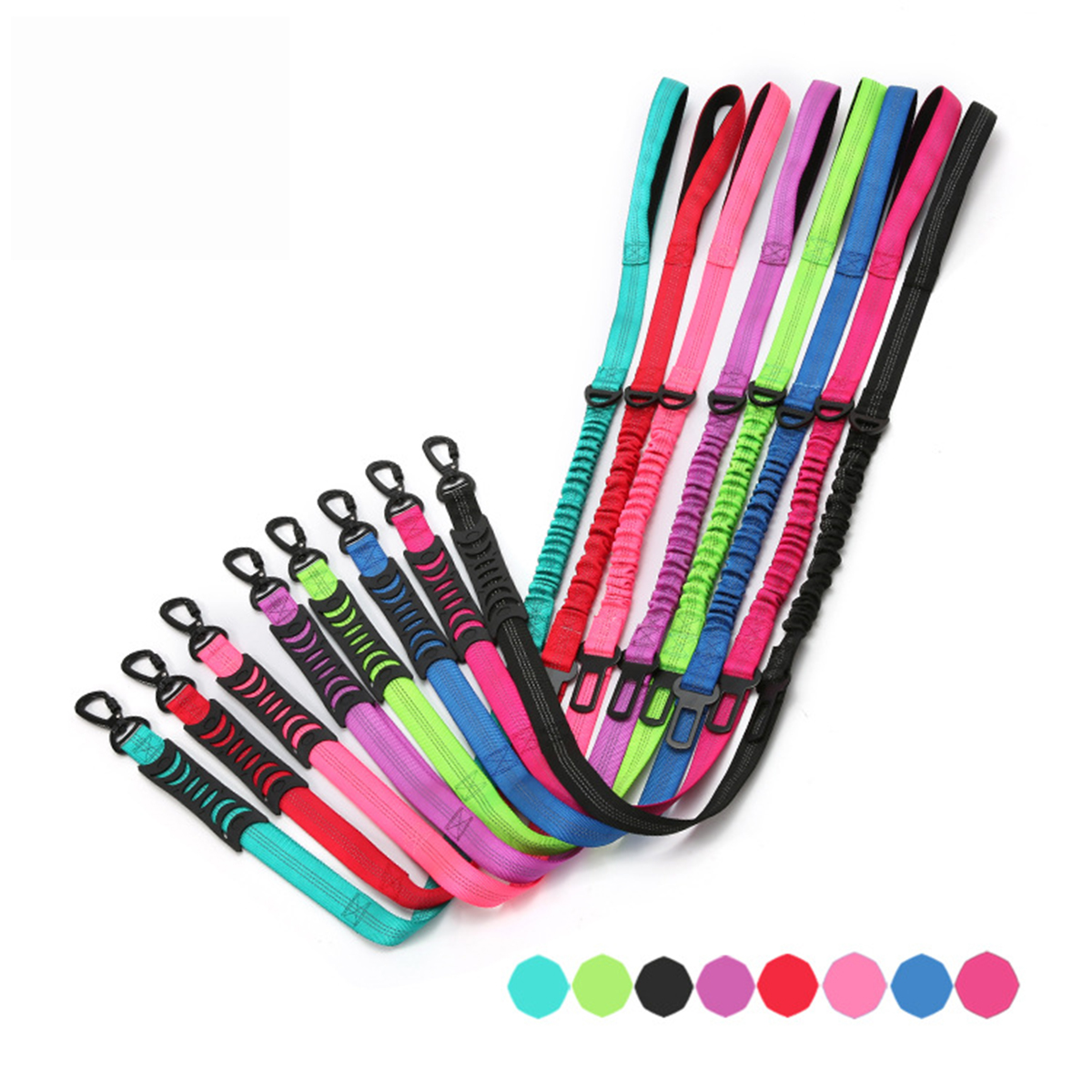 No-Pull Reflective Dog Leash with Bungee_CWMM7612