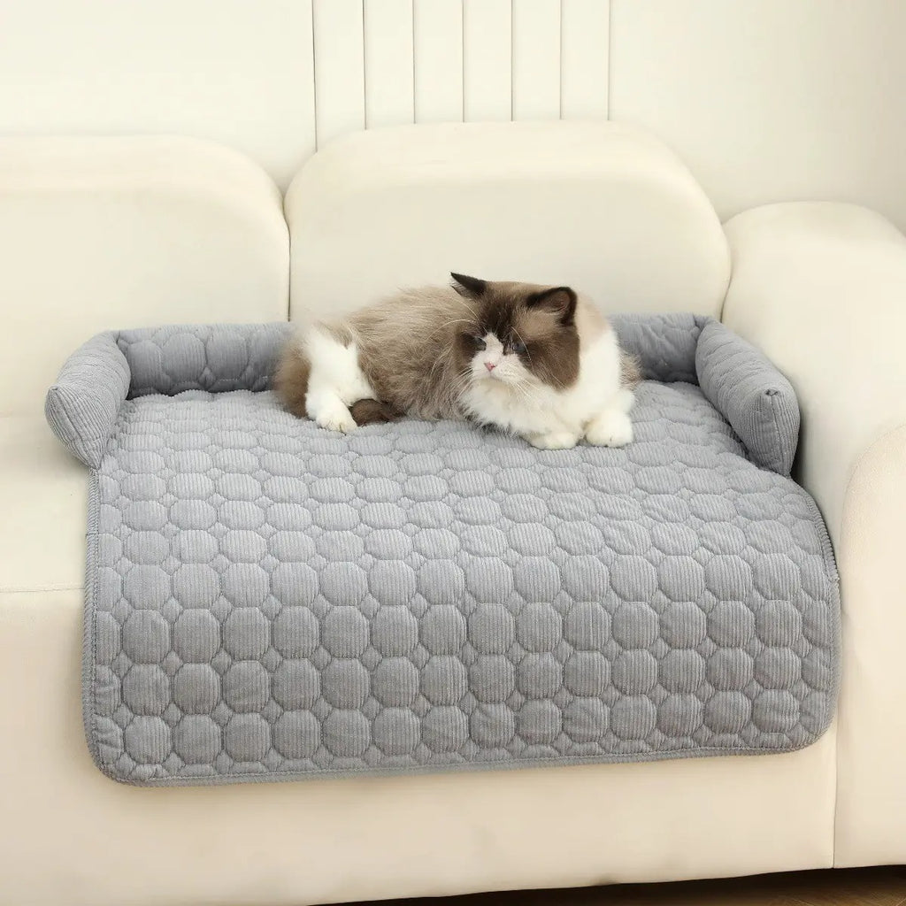 Corduroy Pet Sofa Cushion, Comfortable Dog Cat Bed_CWMM5273