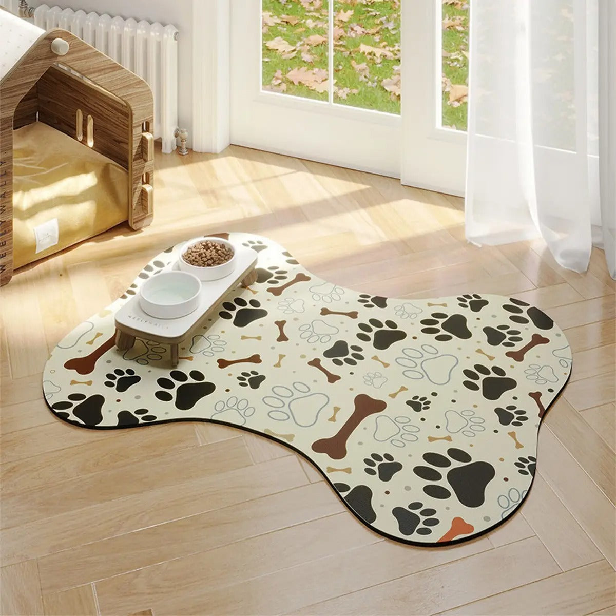 Bone-Shaped Diatom Pet Mat – Absorbent & Quick-Dry_CWMM6080