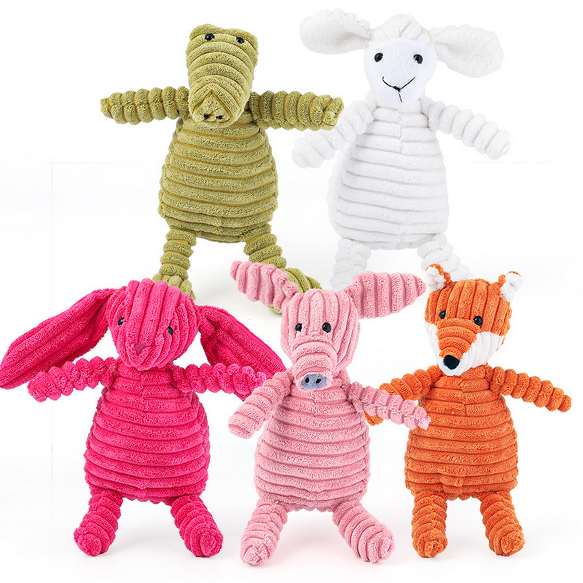 Dog Chew Toy – Squeaky Plush for Small Breeds_CWMM7174