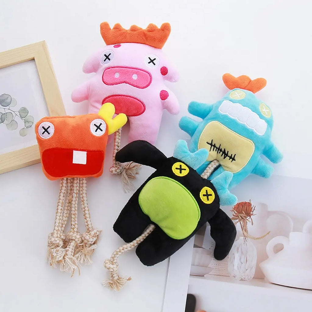 Cotton Rope Octopus Chew Toy for Small Dogs & Cats_CWMM5397