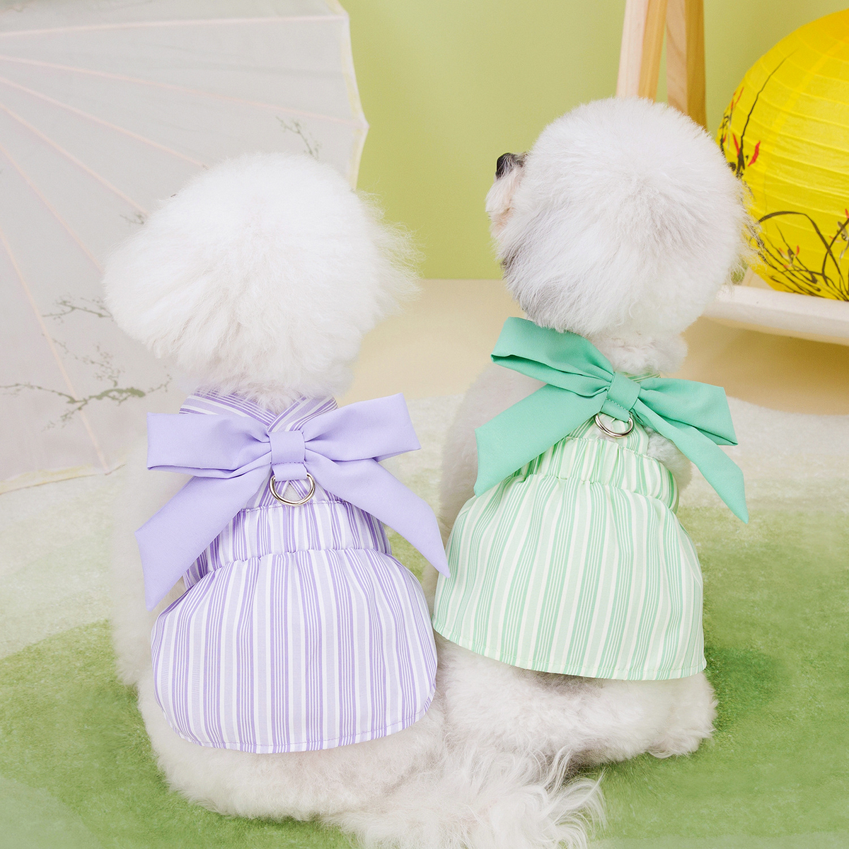 LeafyCharm Pet Dress Harness Set_CWMM6974