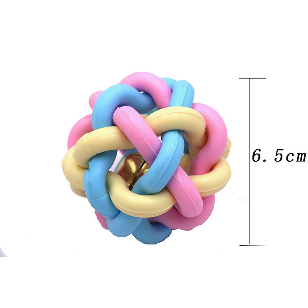 Durable Colorful Bell Ball - Dog & Cat Chew Toy_CWMM7197