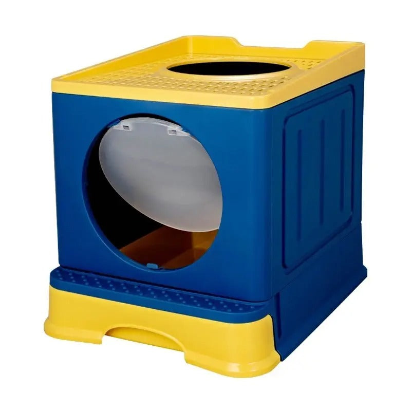 Enclosed Top-Entry Cat Litter Box with Drawer_CWMM5233