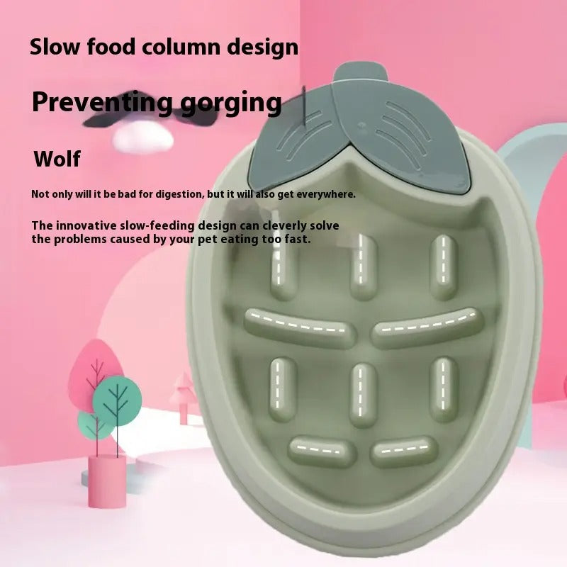 Corn-Shaped Slow Feeder Pet Bowl, Anti-Choking_CWMM5226