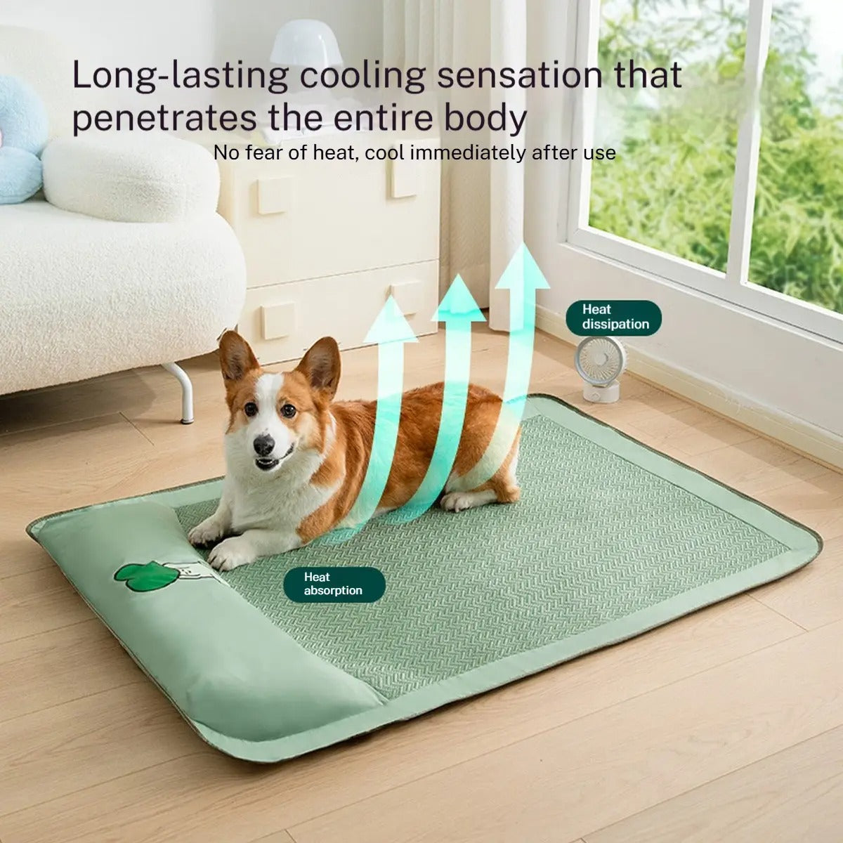 Cooling Summer Pet Bed Mat for Small Dogs & Cats_CWMM7030