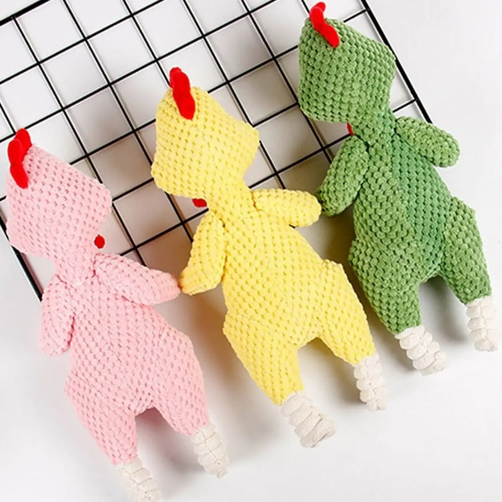 Durable Screaming Chicken Plush Toy for Dogs_CWMM5413