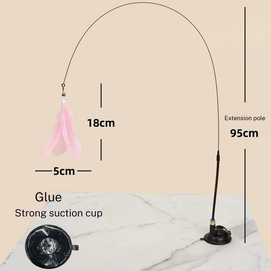 Cat Wand Toy with Suction Base – No Tipping_CWMM6797