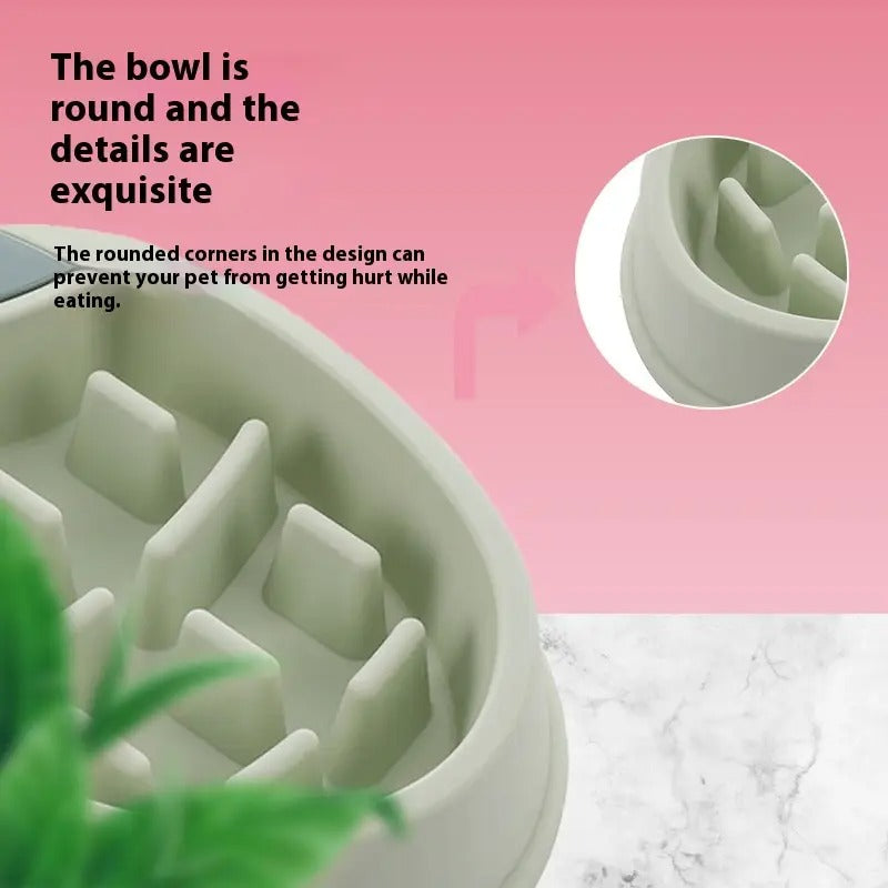 Corn-Shaped Slow Feeder Pet Bowl, Anti-Choking_CWMM5226