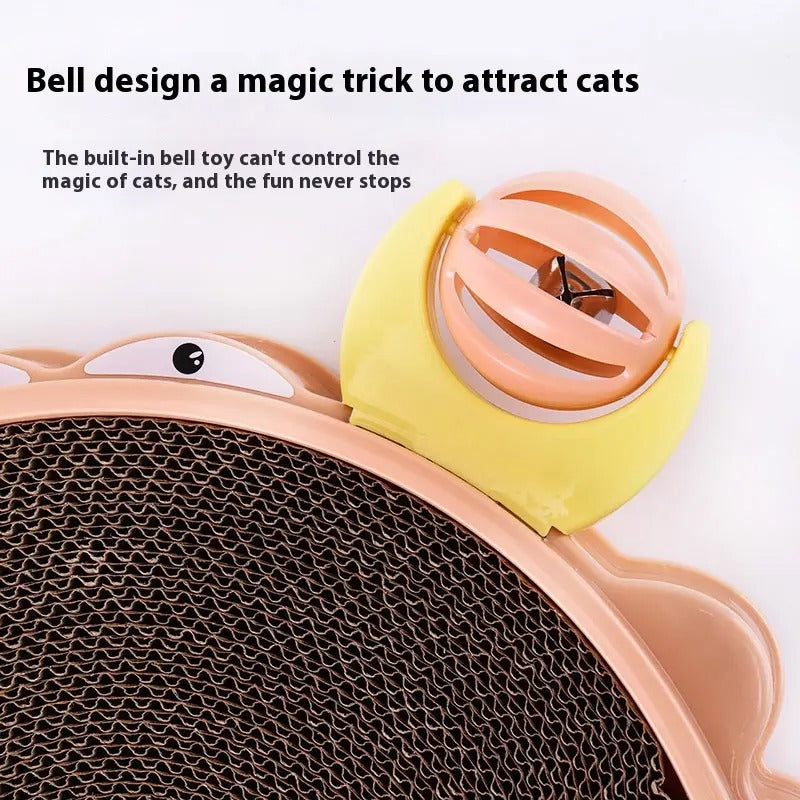 Crab-Shaped Cat Scratcher, Replaceable Cardboard_CWMM5148