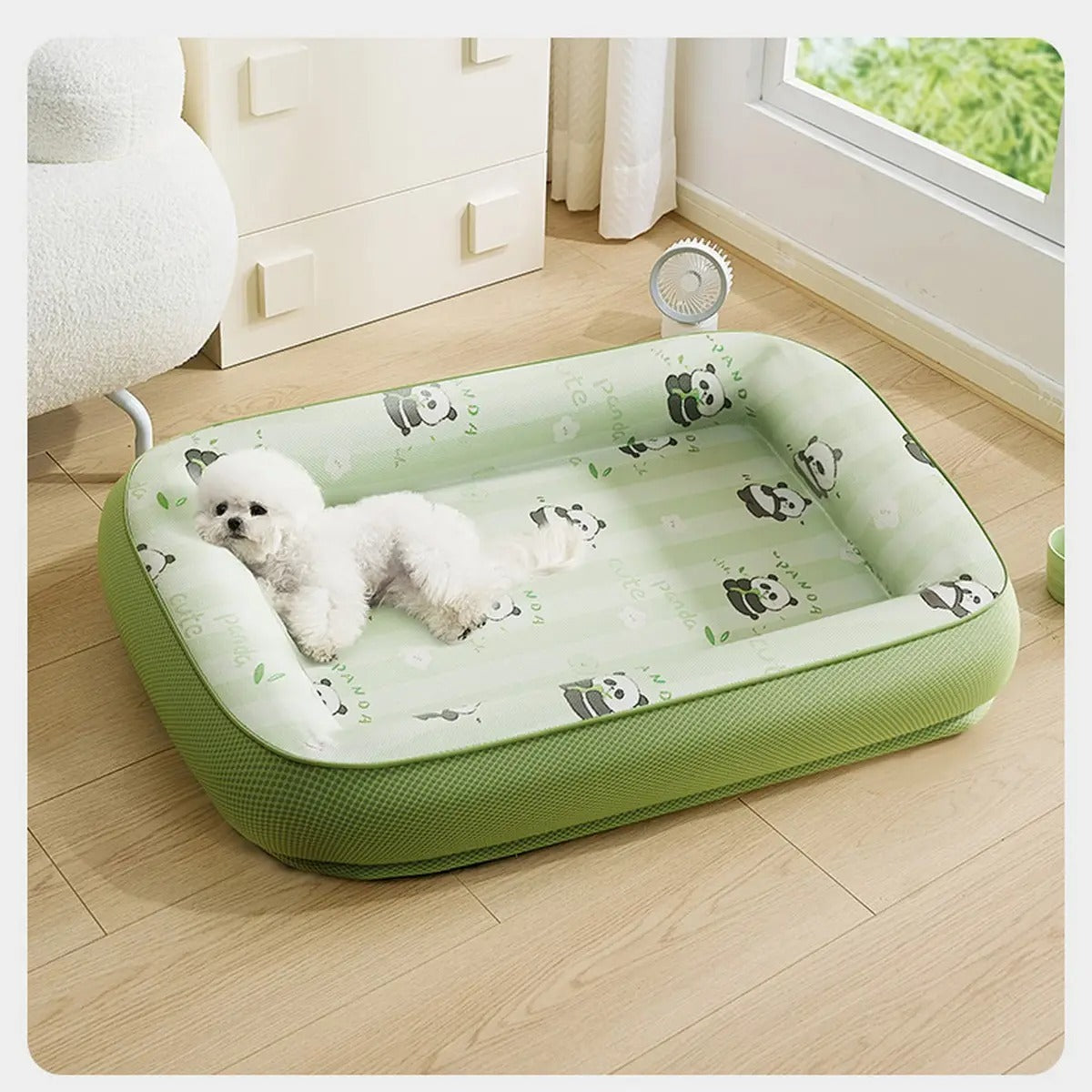 Cooling Cat Bed, Removable Ice Silk Mat for Dogs _CWMM7040