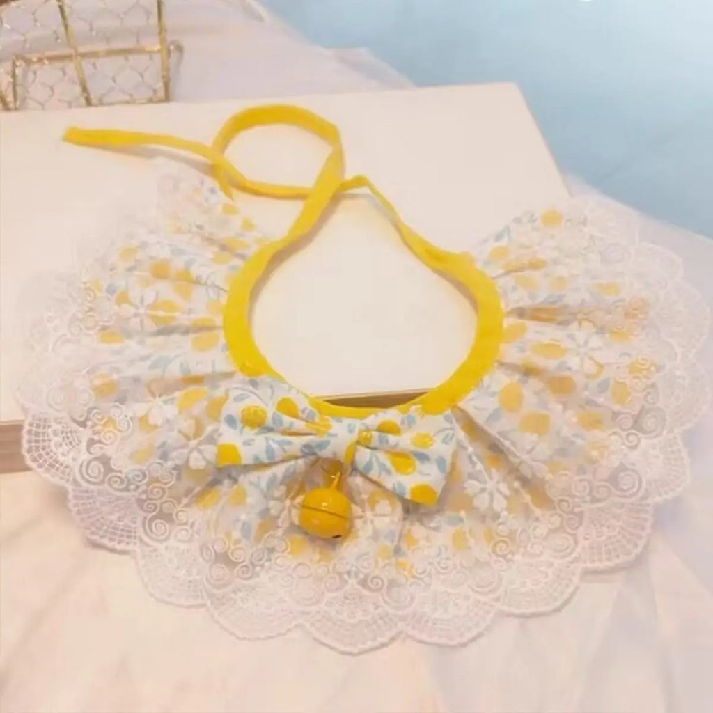 Cute Pet Bandana Bib – Dog Cat Scarf with Bowtie_CWMM7261