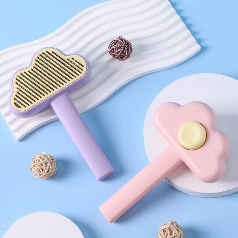Cloud-Shaped Pet Brush for Cats & Dogs_CWMM5176
