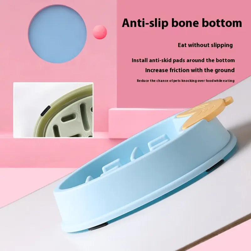 Corn-Shaped Slow Feeder Pet Bowl, Anti-Choking_CWMM5226