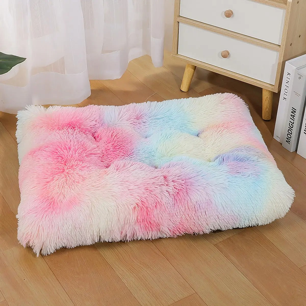 Fluffy Plush Pet Bed Mat for Dogs & Cats_CWMM5281