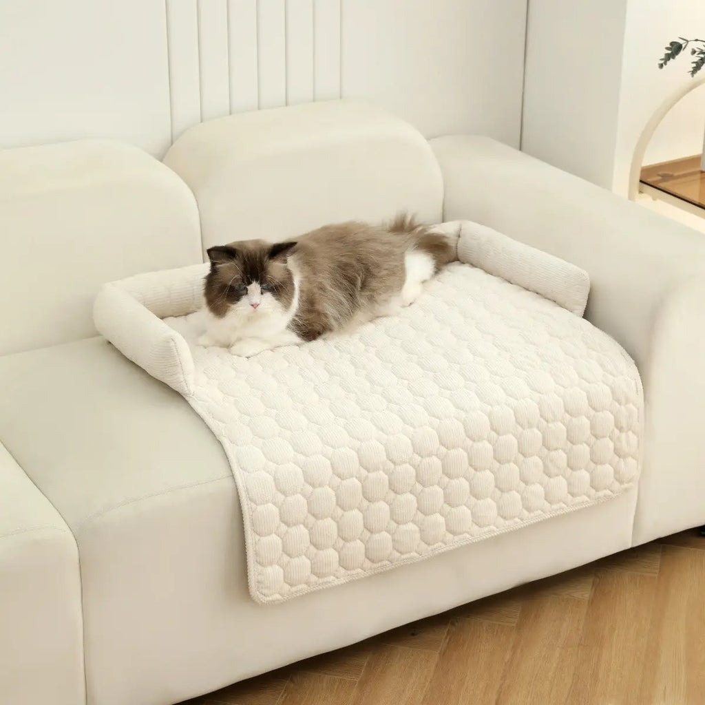 Corduroy Pet Sofa Cushion, Comfortable Dog Cat Bed_CWMM5273
