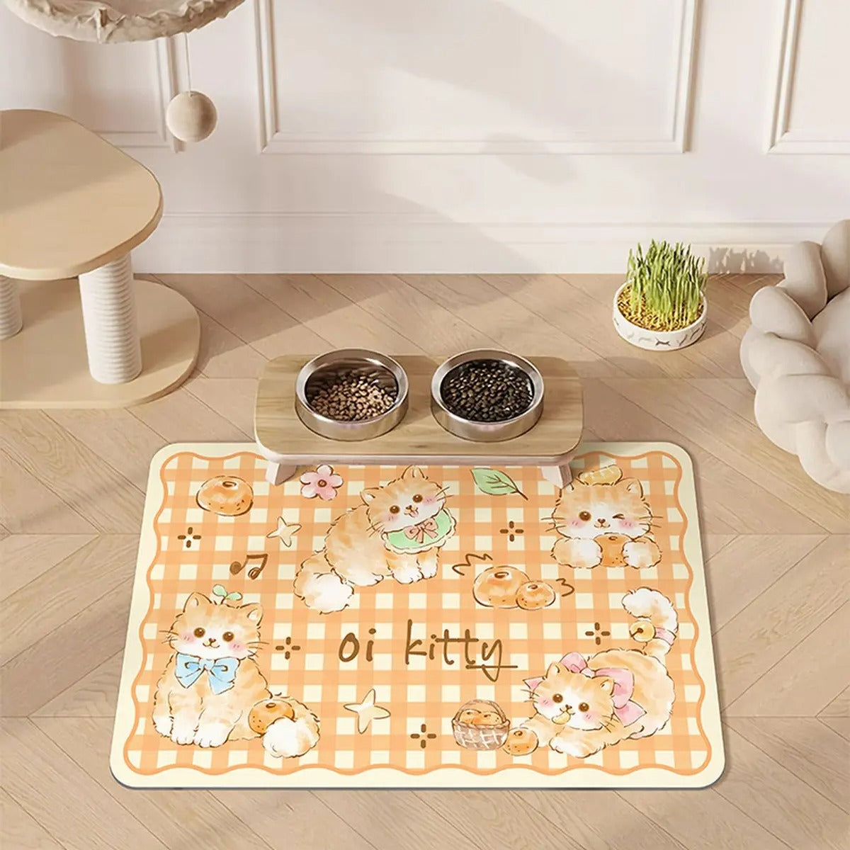 Cartoon Pet Feeding Mat – Non-Slip & Easy Clea_CWMM6078
