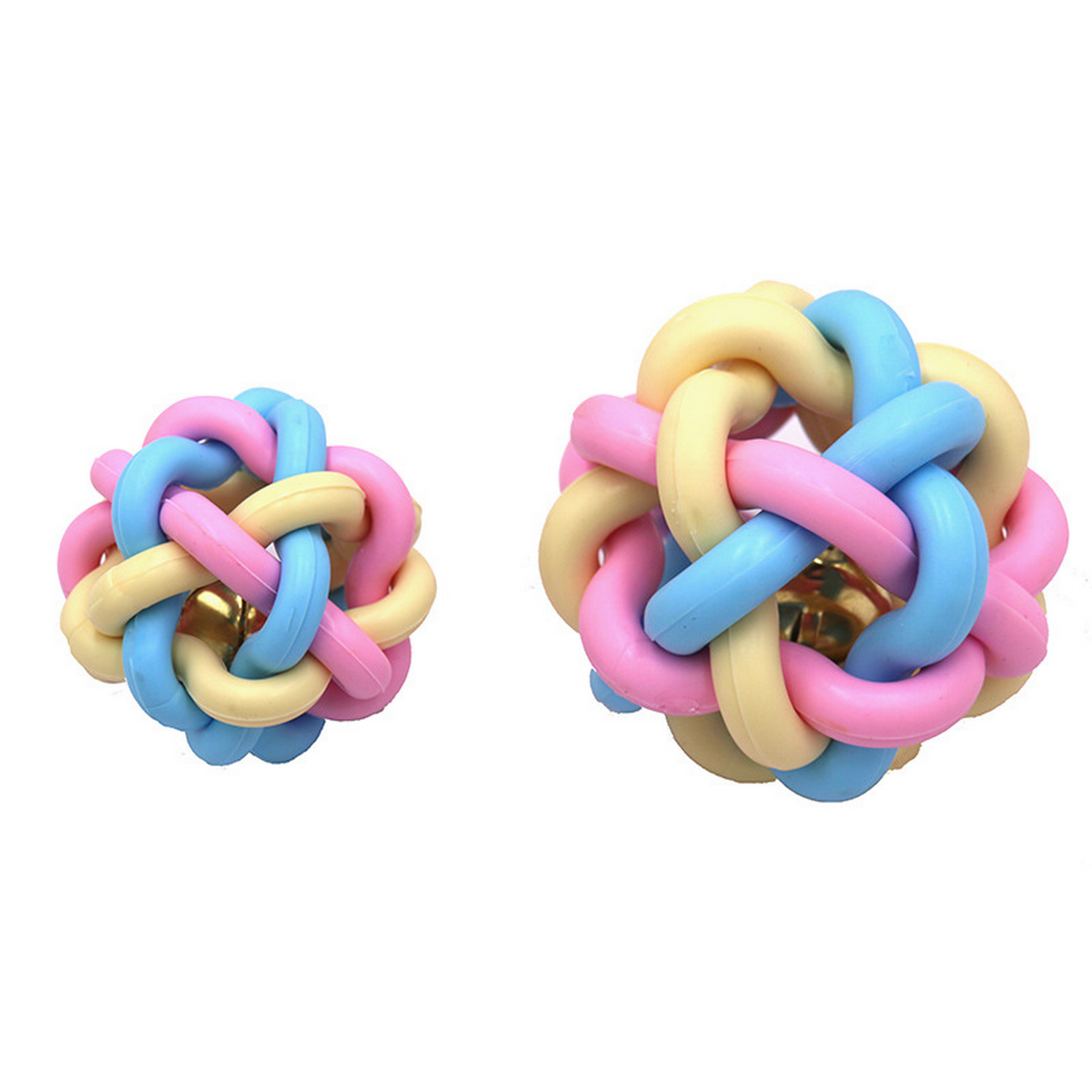 Durable Colorful Bell Ball - Dog & Cat Chew Toy_CWMM7197