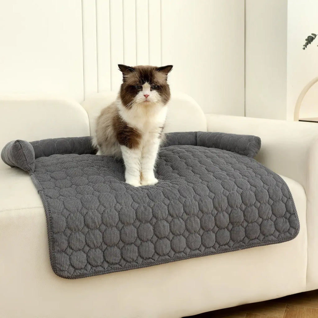 Corduroy Pet Sofa Cushion, Comfortable Dog Cat Bed_CWMM5273