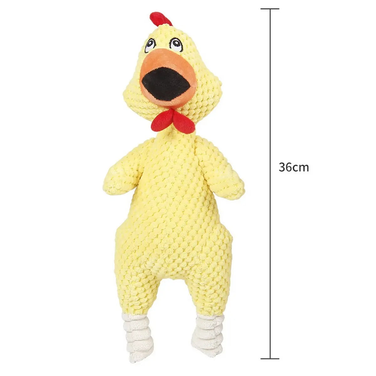 Durable Screaming Chicken Plush Toy for Dogs_CWMM5413