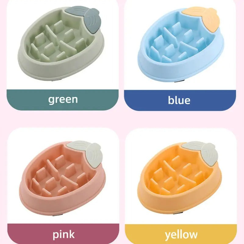 Corn-Shaped Slow Feeder Pet Bowl, Anti-Choking_CWMM5226