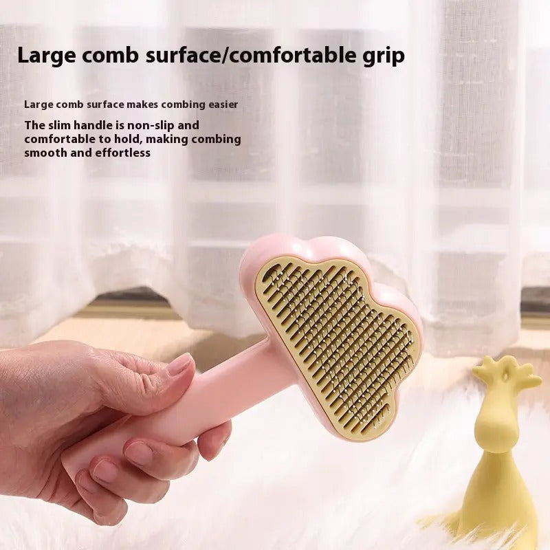 Cloud-Shaped Pet Brush for Cats & Dogs_CWMM5176