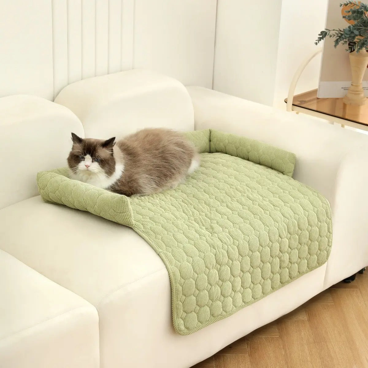 Corduroy Pet Sofa Cushion, Comfortable Dog Cat Bed_CWMM5273