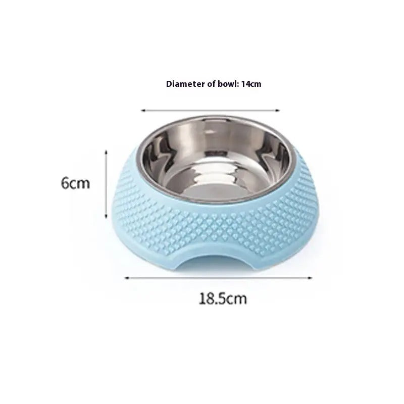 Peach Heart Granules Pet Bowl Large for Dog Cat_CWMM5247