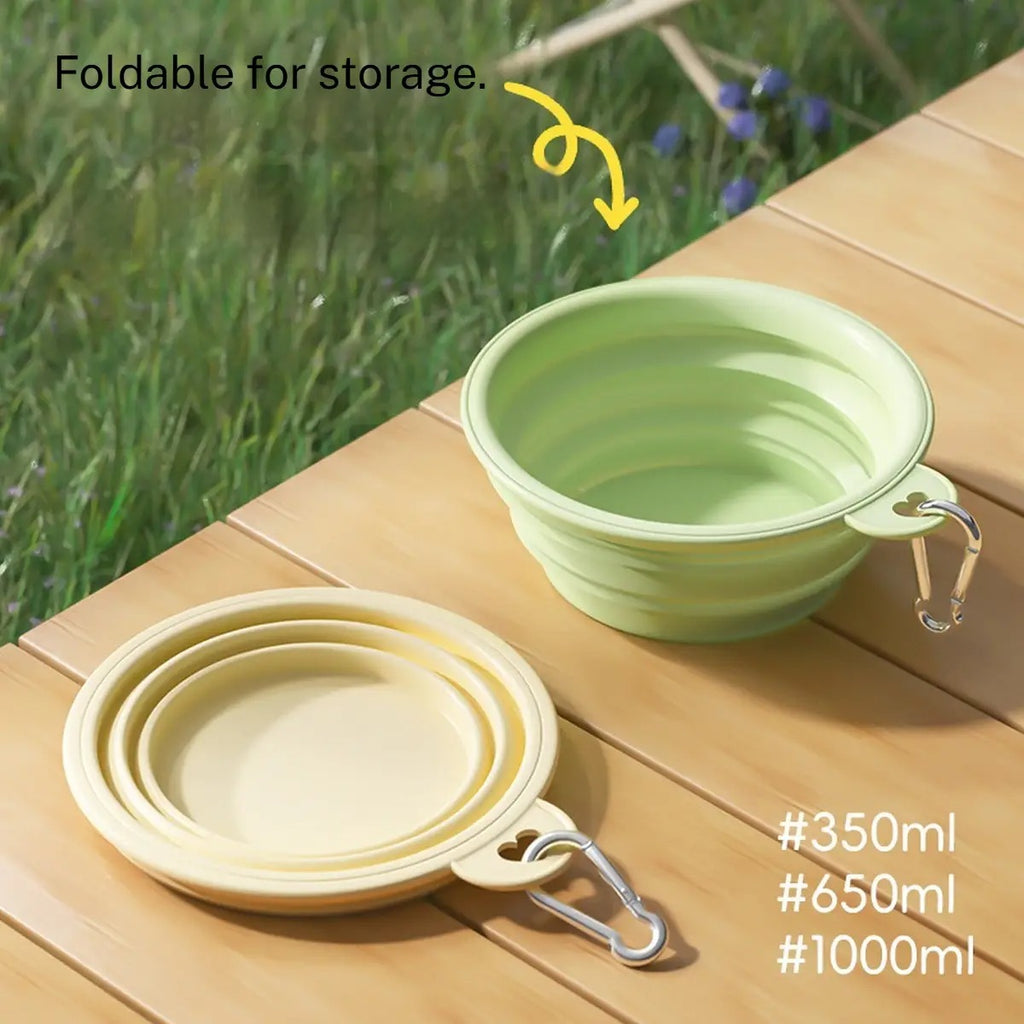 Travel Dog Water Food Bowl Collapsible_CWMM6222