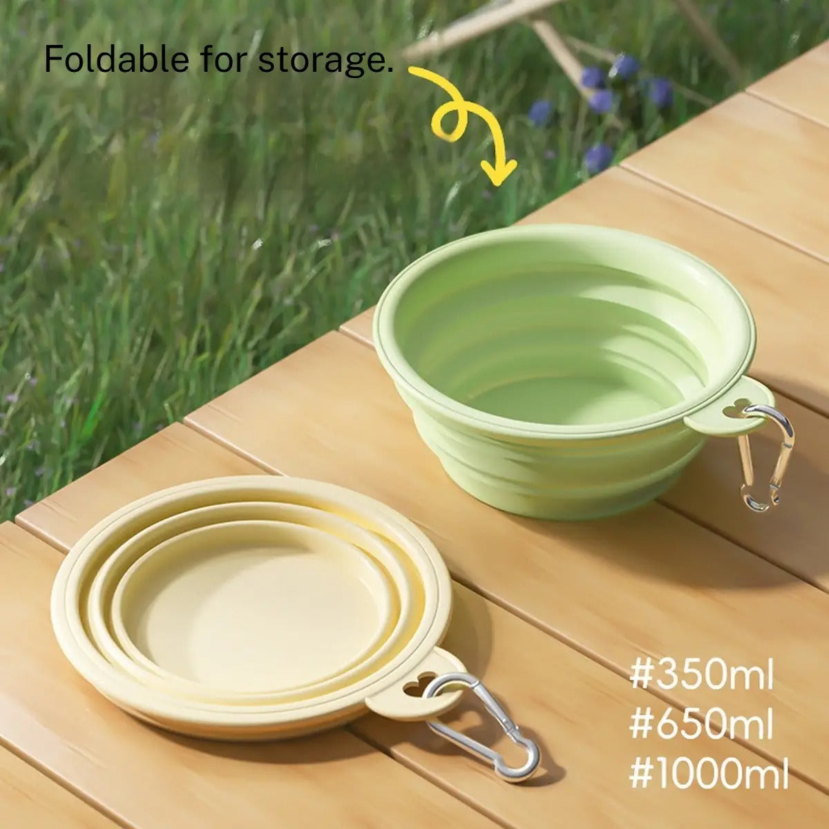 Travel Dog Water Food Bowl Collapsible_CWMM6222