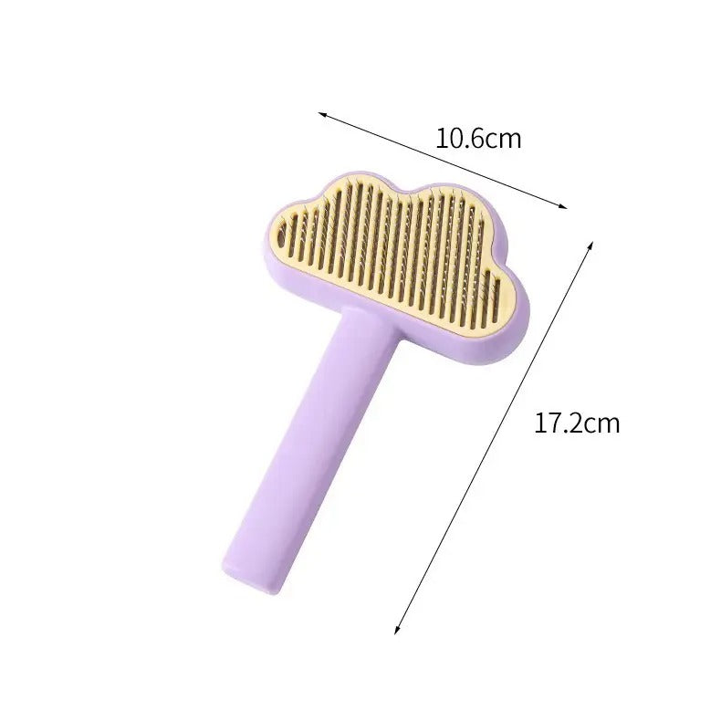 Cloud-Shaped Pet Brush for Cats & Dogs_CWMM5176