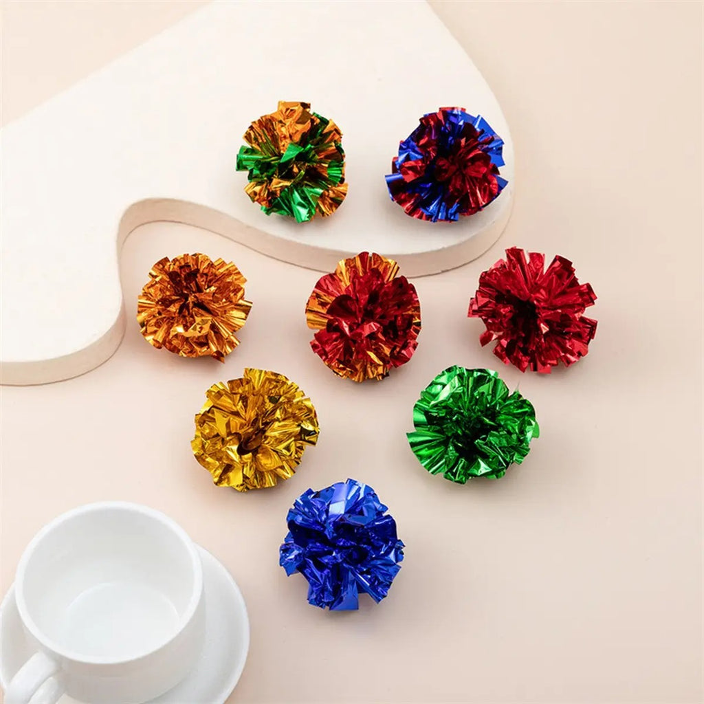 Crinkle Paper Balls for Cats – Colorful Cat Toys_CWMM6804