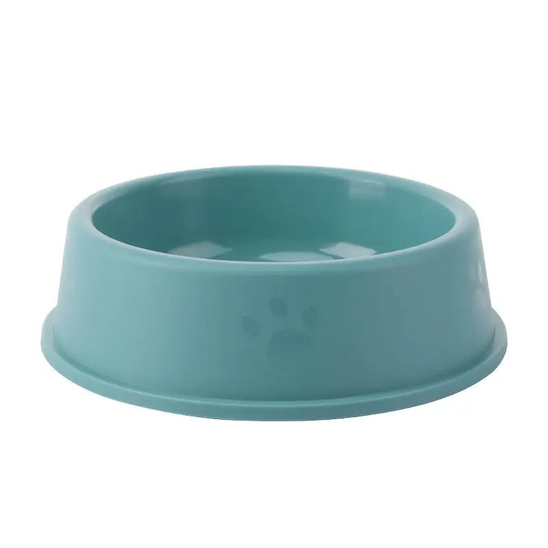 Dog Paw Print Dog Bowl Non-Slip Feeding Pet Bowl_CWMM5119