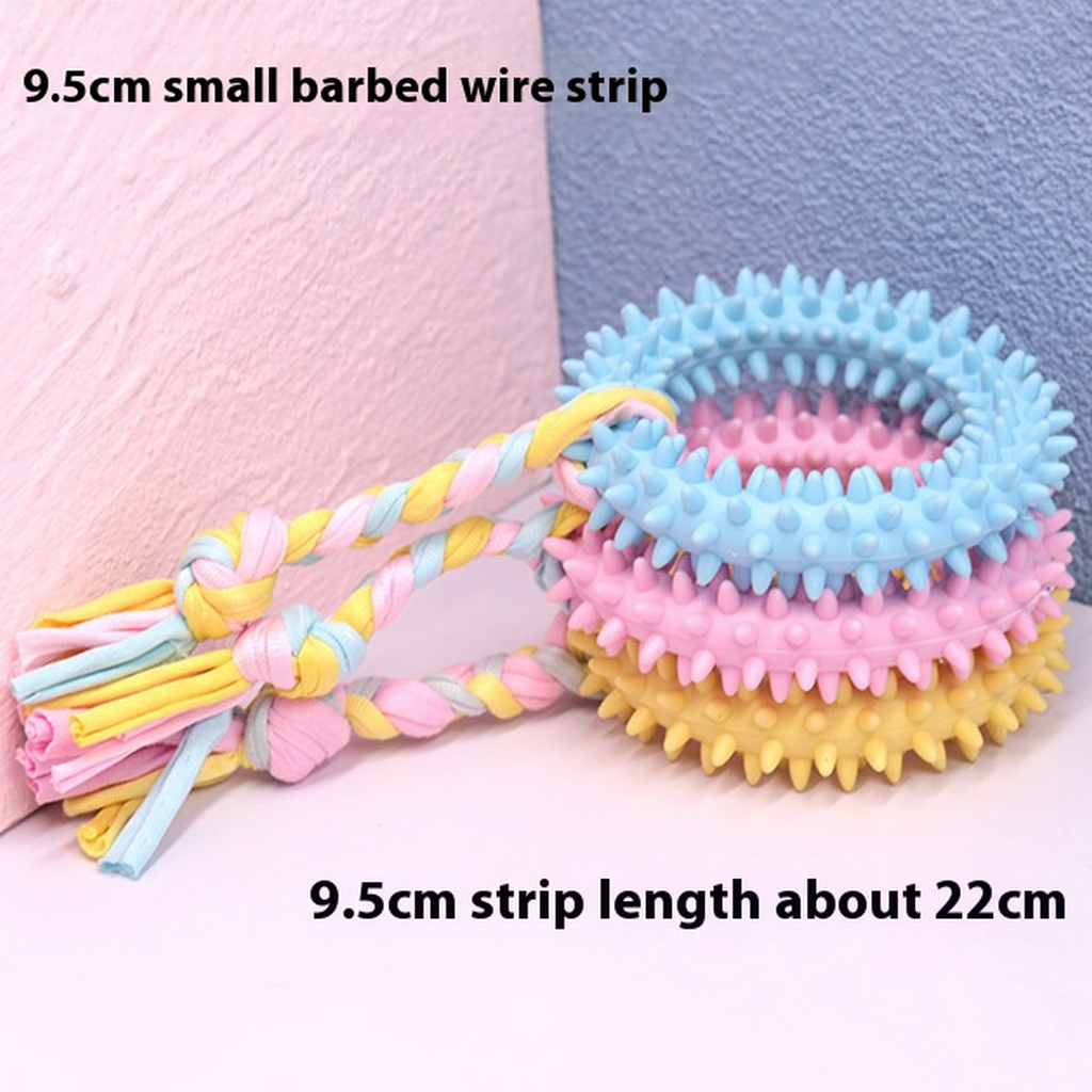 Dog Toy Set TPR Chew Toys for Teeth Cleaning_CWMM7228