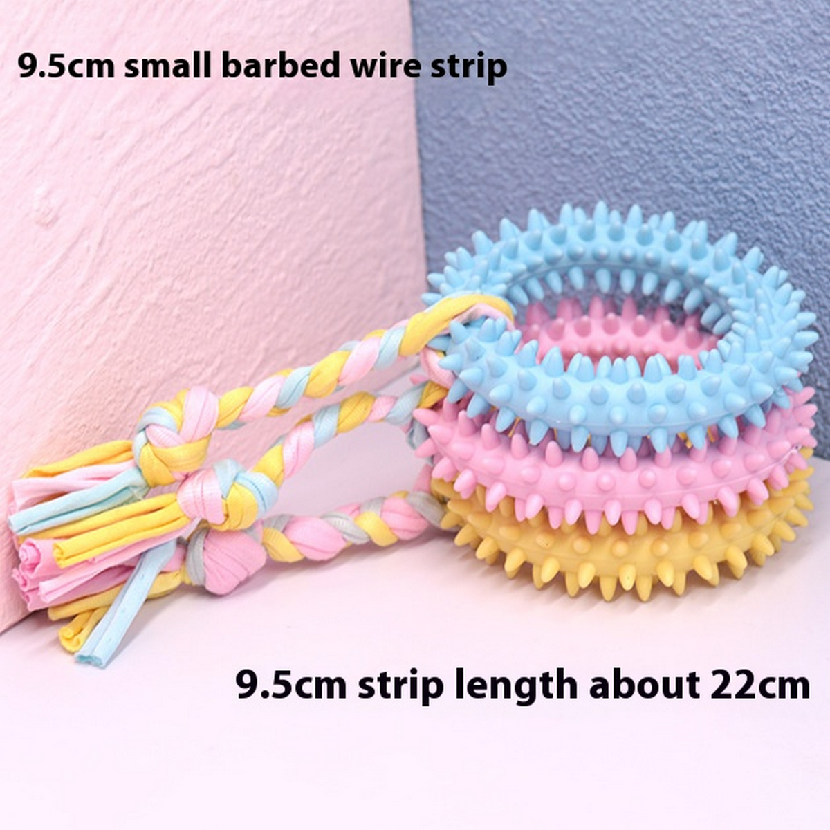 Dog Toy Set TPR Chew Toys for Teeth Cleaning_CWMM7228