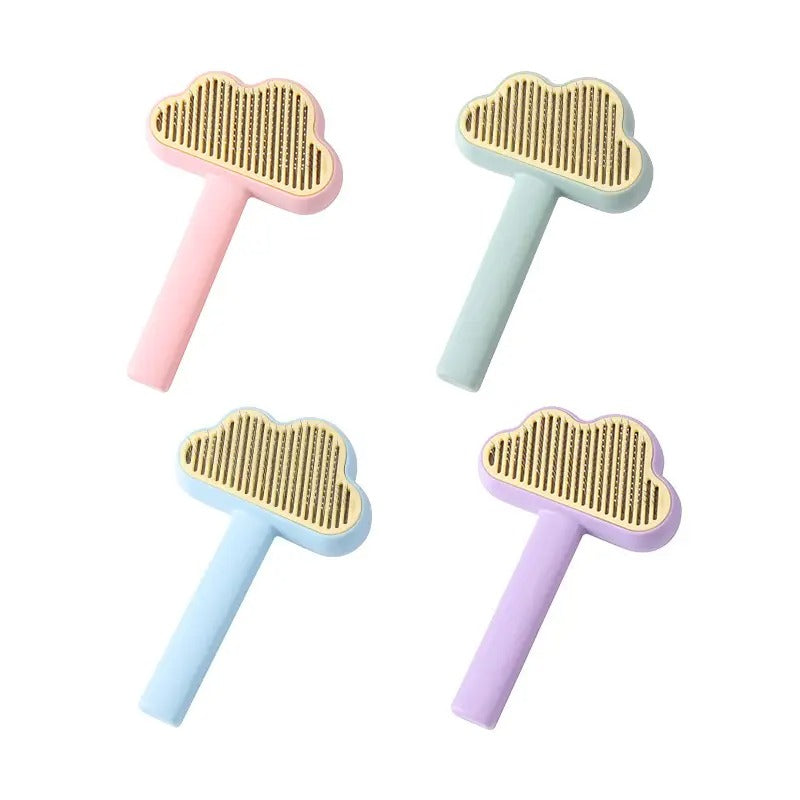 Cloud-Shaped Pet Brush for Cats & Dogs_CWMM5176