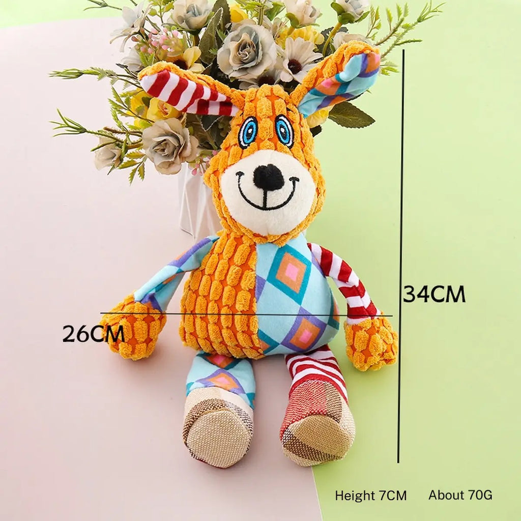 Cute Squeaky Plush Dog Toy – Durable & Fun_CWMM5421