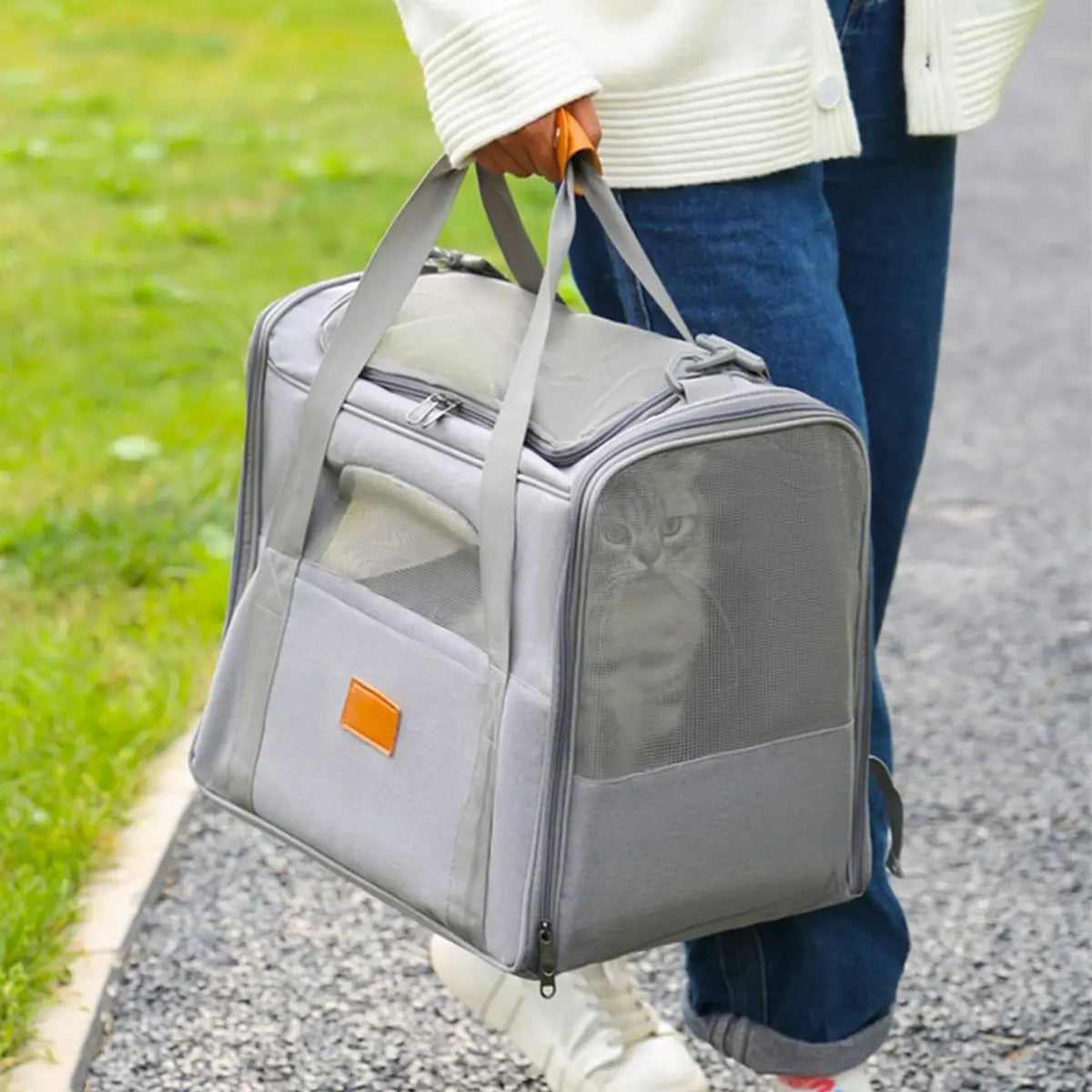 Breathable Pet Sling Bag for Travel & Outdoor_CWMM5989