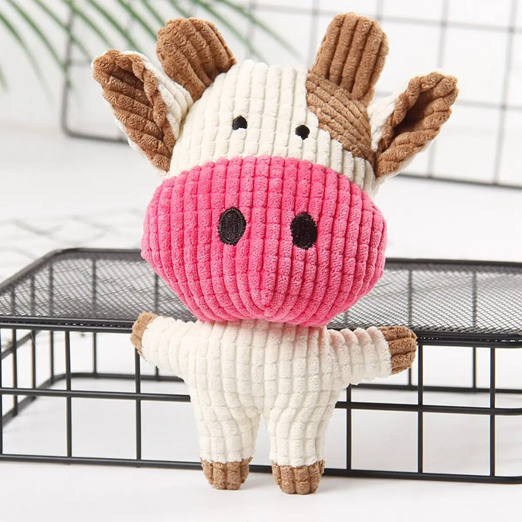 Durable Corn Velvet Squeaky Companion Toy_CWMM5392