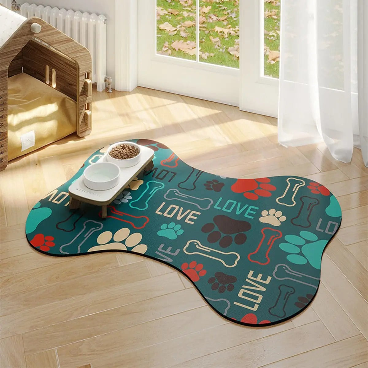 Bone-Shaped Diatom Pet Mat – Absorbent & Quick-Dry_CWMM6080